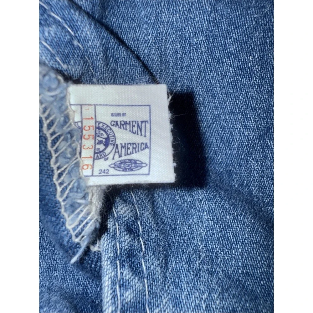 Vintage OshKosh Vestbak Denim Bib Overalls United‎ Garment Workers USA Made 6M